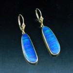 Australian Opal Earrings in 18kt