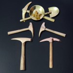 selection of Gold miner pick pins